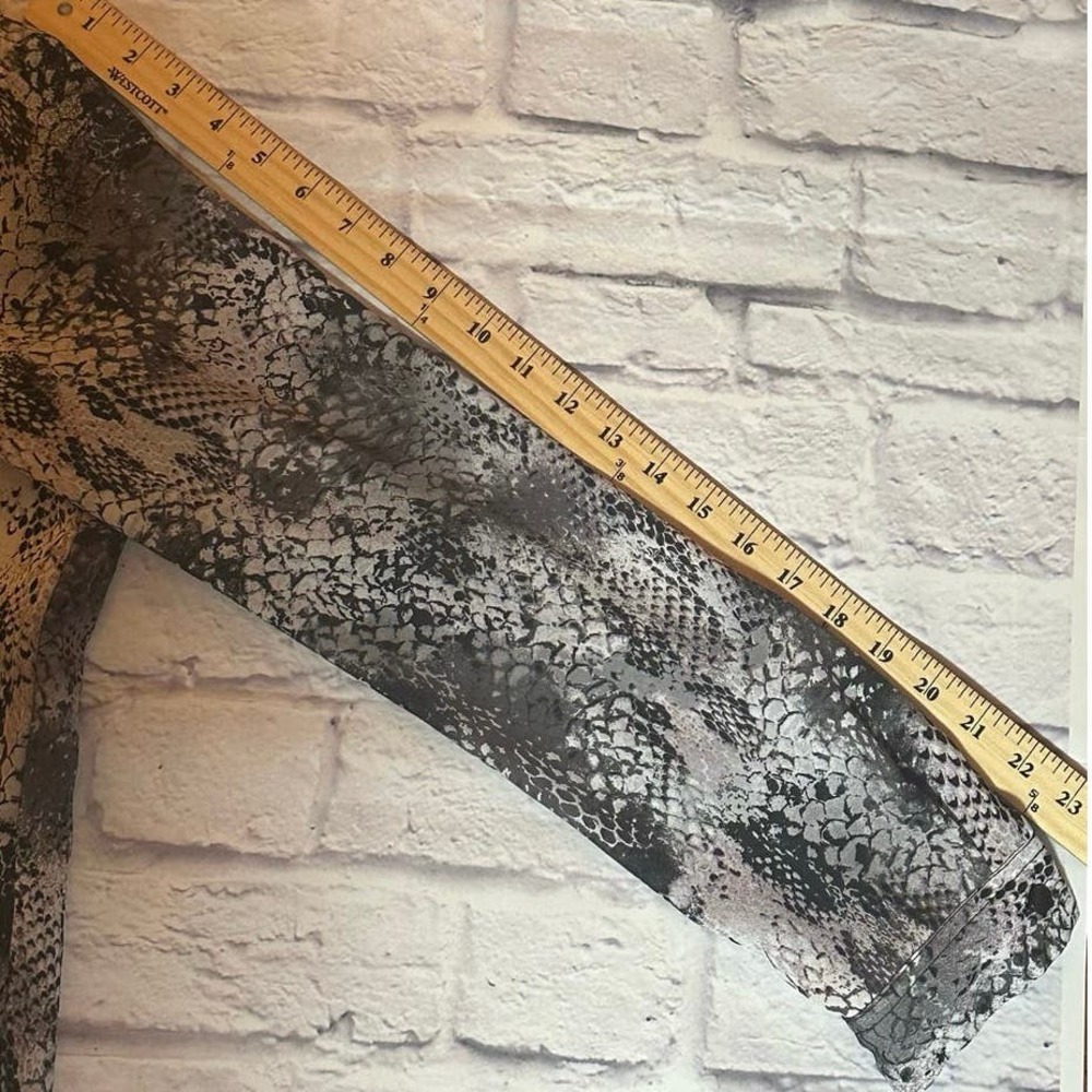 Nine West Black and White Snakeskin Print Blouse - Picture 12 of 14
